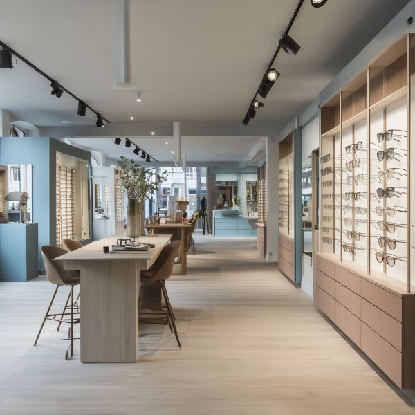 Klassisches Optikgeschäft in Deutschland, KI-generiert